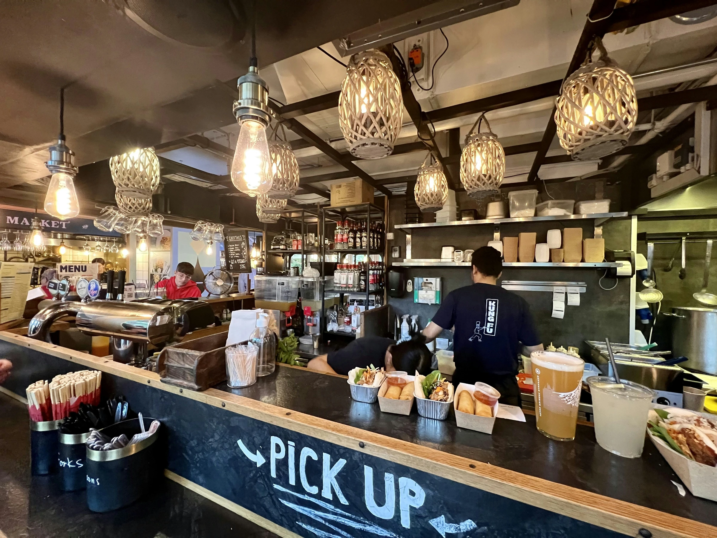 A counter at Tivoli Food Hall in Copenhagen.