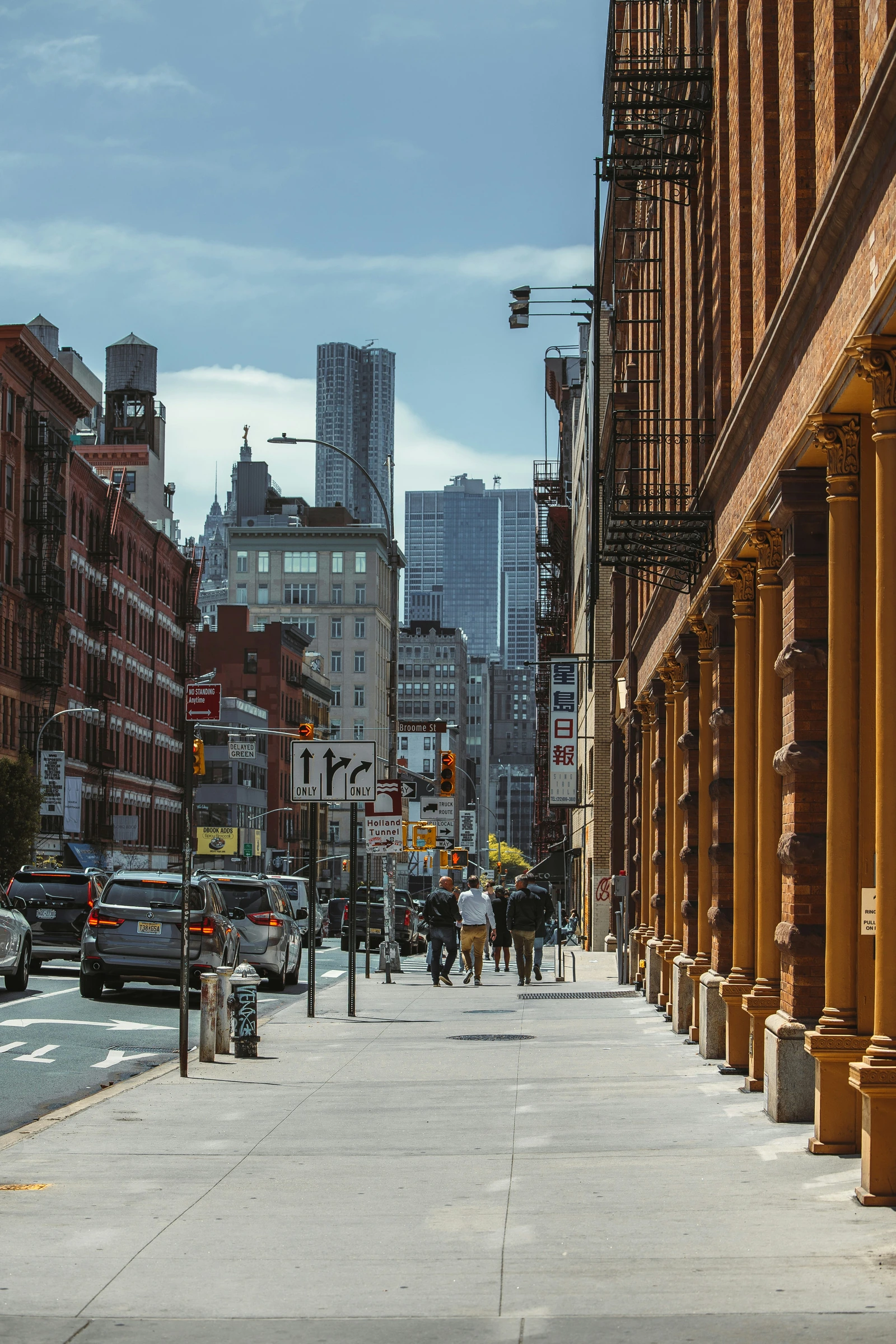 A street in SoHo, Manhattan.
