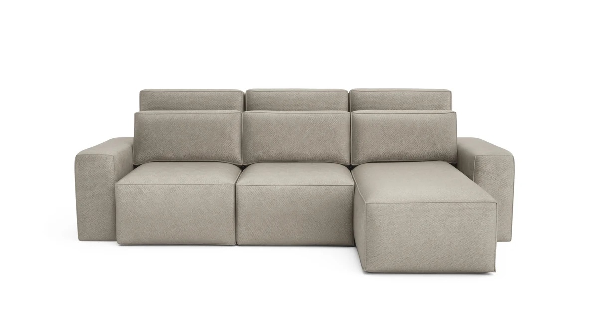 JORDAAN &middot; Universal Corner Sofa Bed &middot; Cream